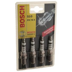 Свеча зажигания FR78X SUPER-4 комплект BOSCH 0242232802