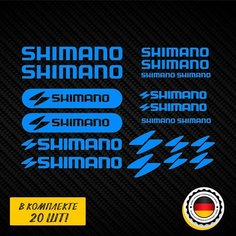Наклейки SHIMANO 20 шт - набор наклеек Шимано на велосипед Raccons’Shop