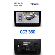 Магнитола TEYES CC3 2K 6/128ГБ 10 дюймов (без переходной рамки!) c системой кругового обзора и камерами 360 голосовое управление, чип-усилитель TDA7851, радиочип TDA7708