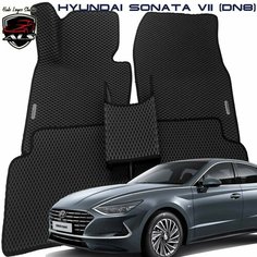 Автомобильные коврики HYUNDAI SONATA VIII DN8 EVA PRIME коврики Хендай соната 8 черные с черным кантом Auto Loyce Studio