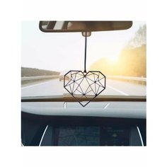 Подвеска в машину на зеркало Сердце, подарок автолюбителю. Art on Wheels