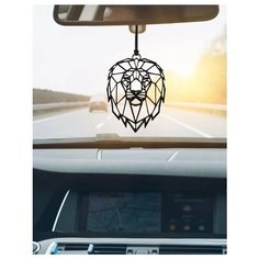 Подвеска в машину на зеркало Царь зверей, подарок автолюбителю. Art on Wheels