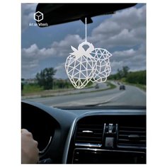 Подвеска в машину на зеркало Ягода, подарок автолюбителю. Art on Wheels
