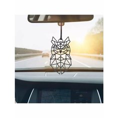 Подвеска в машину на зеркало Сова, подарок автолюбителю. Art on Wheels