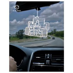 Подвеска в машину на зеркало Формула 1, подарок автолюбителю. Art on Wheels
