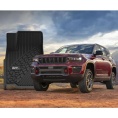 Коврики в салон 3D TPEMATS, Jeep Grand Cherokee WL, противоскользящие, с бортами, морозостойкие, термопластичная резина. 3W