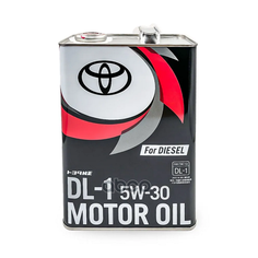 Масло Моторное Toyota 5W-30 Dl-1 4Л. (Для Дизельных Двс С Сажевым Фильтром) TOYOTA арт. 08883-03105