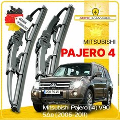 Дворники Mitsubishi Pajero (4) V90 Митсубиси Паджеро В90 5 дв. 2006 2007 2008 2009 2010 2011 Щетки стеклоочистителя каркасные автомобильные 550мм-500мм к-т 2шт. Sufix