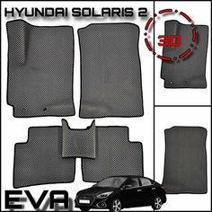 Eva(ЕВА) ЭВА коврики для Хендай Солярис 2/Hyundai Solaris II 2017-2022г. PRO Kovrik