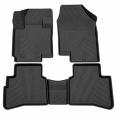 Коврик салонный полиуретановый (черный) для москвич 3 (22-Н. В.) ( Борт 4 см) Rezkon