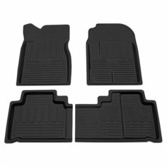 Коврик салонный резиновый (черный) для Great Wall Hover H6 (12-15) (Борт 4см) Rezkon