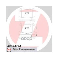 Колодки Торм. пер. Mercedes E-Class (W211) E320-E500 02-> Zimmermann арт. 23745.175.1