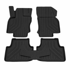 Коврик салонный резиновый для Skoda Octavia A7 (13-20) Ser.S (Борт 4см) Rezkon