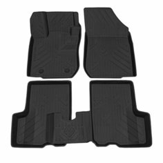 Коврик салонный полиуретановый (черный) для LADA Largus (21-Н. В.) (Борт 4см) Rezkon