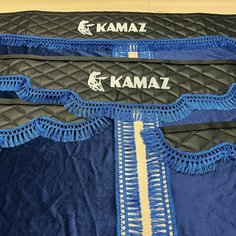 Комплект ламбрекенов КамАЗ экокожа со спальником Нет бренда