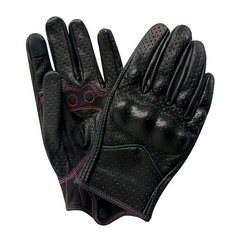 Женские мотоциклетные перчатки XS S M, кожаные сенсорные перчатки из натуральной козьей кожи, велосипедные перчатки Guantes, гоночные велосипедные перчатки для мотокросса, мотоцикла, XS, Черный Superbike