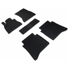 Коврики Mercedes-Benz S-Class W223 Long (2020-2024). Резиновые коврики в салон Мерседес С-Класс В 233 Лонг, сетка, SeiNtex