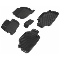 Коврики ЕВА Mitsubishi Pajero Sport II 2008-2015. ЭВА автоковрикиМитсубиси Паджеро Спорт 2 , полики, EVA 3D Ромб, SeiNtex