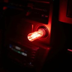 JDM светильник в авто (красный), ночник, USB-ночник, ретро имитация вольфрамовой автомобильной атмосферы. Нет бренда