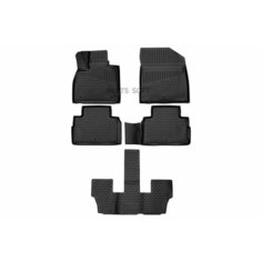 Коврики 3D В Салон Подходят Для Hyundai Palisade (I) 2018-> Внед, 7Мест, 5Шт. (Полиуретан) ELEMENT арт. ELEMENT3DA58777210