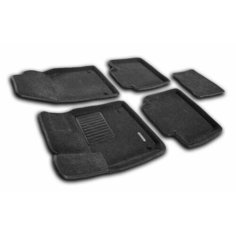 EMC3D-001412 Коврики текстильные 3D Euromat для Geely Monjaro / 3Д Евромат для Джили Монжаро, с полиуретановым подпятником, черные