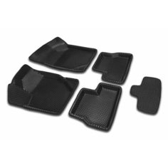 ЭВА коврики ВАЗ Лада Гранта (3Д пресс-форма с бортом), цвет черный Euro Mat 3d