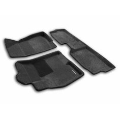 Коврики текстильные 3D Euromat для CHERY Tiggo 7 pro, 7 pro max (3Д Евромат для Чери Тигго 7 про, 7 про макс), с полиуретановым подпятником, темносерые