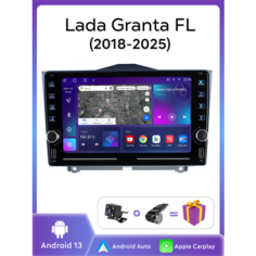 Автомагнитола Topway для Lada Granta Fl , Сенсорный дисплей, GPS , 4ГБ оперативной 64ГБ 4 ядра