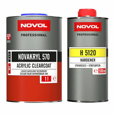 Лак MS 2+1 NOVAKRIL 570 с отвердителем NOVOL (1л+0,5л)