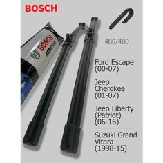 475 475мм. Дворники Щетки стеклоочистителя для Ford Escape Форд Эскейп; Jeep Cherokee Джип Чероки KJ; Jeep Liberty; Джип Либерти; Suzuki Grand Vitara Сузуки Гранд Витара Bosch