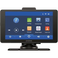 Автомобильный монитор Digma Smart Play 600, BT, Wi-Fi, CarPlay, Android auto 7" 600x1024