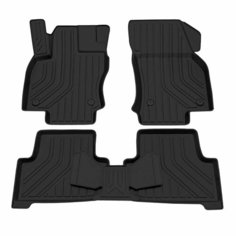 Коврик салонный резиновый (черный) для Volkswagen Taos (20-Н. В.) Ser.S (Борт 4см) Rezkon