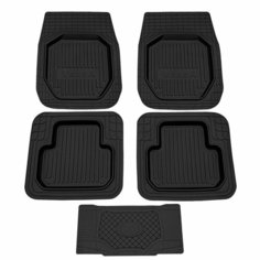 Коврик салонный резиновый (черный) для Универсальный Versa Light (Борт 4см) Rezkon