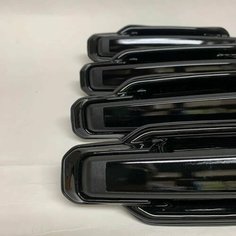 Евро Ручка дверей наружные Ваз 2104, 2105, 2107 окрашенные цвет Черный лак, комплект 4 шт. Рысь