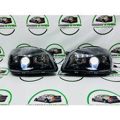 Фары передние комплект Шевроле Нива черная маска / Chevrolet Niva Нет бренда