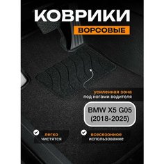 Ворсовые коврики для BMW X5 G05 (2018-2025) / текстильные коврики бмв х5 g05 Sei Ntex