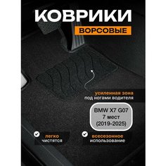 Ворсовые коврики для BMW X7 G07 7 мест (2019-2025) / текстильные коврики бмв х7 g07 Sei Ntex
