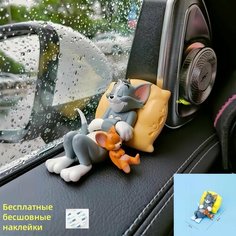 Украшения для автомобиля, аксессуары для автомобиля, Кот Tom+мышь Jerry Нет бренда