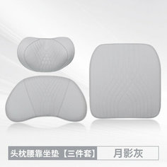 Подушка для шеи General Motors Moon Shadow, серая, комплект из 3 частей None