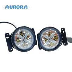 Светодиодные фары Aurora ALO-R4T3-E-RGB 4" 40W Ближний свет с управлением через приложение комплект 2шт.