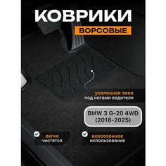 Ворсовые коврики для BMW 3 G20 (2018-2025) текстильные коврики бмв 3 Sei Ntex