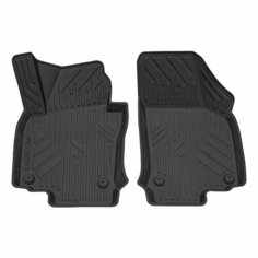 Коврик салонный полиуретановый (черный) для Skoda Octavia A5 (09-13) (передний ряд сидений) Rezkon