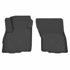 Коврик салонный полиуретановый (черный) для Mitsubishi ASX (10-Н. В.) (передний ряд сидений) Rezkon