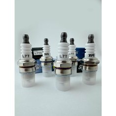 5 штук. Свеча зажигания L7T. Для 2-х тактных бензотриммеров, бензопил, мотобуров, триммера, мотокосы. IIS Group