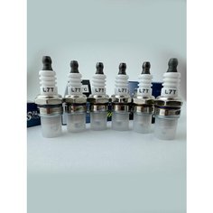 6 штук. Свеча зажигания L7T. Для 2-х тактных бензотриммеров, бензопил, мотобуров, триммера, мотокосы. IIS Group