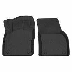 Коврик салонный полиуретановый (черный) для Skoda Octavia A7/ A8 (передний ряд сидений) Rezkon