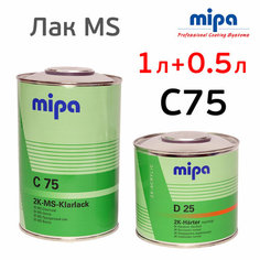 Лак Mipa MS C75 (1л+0,5л) комплект с отвердителем D25