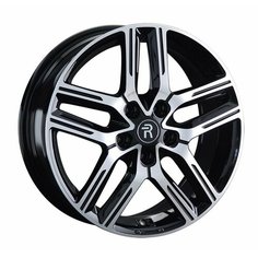 Колесный диск Replay KI302 17x7" PCD5x114,3 ET48,5 D67,1 черный глянцевый с полированными лучами