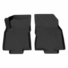Коврик салонный полиуретановый (черный) для Nissan Qashqai (14-22) (передний ряд сидений) Rezkon