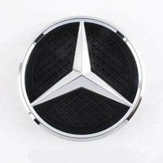 Mercedes Benz Grill Emblem Star Logo Автомобильная передняя решетка Значок для W204 W205 X253 W213 W212 W176 W177 W167 W246 W117 Аксессуары, Grid Silvery, GLS-166 2015-2019